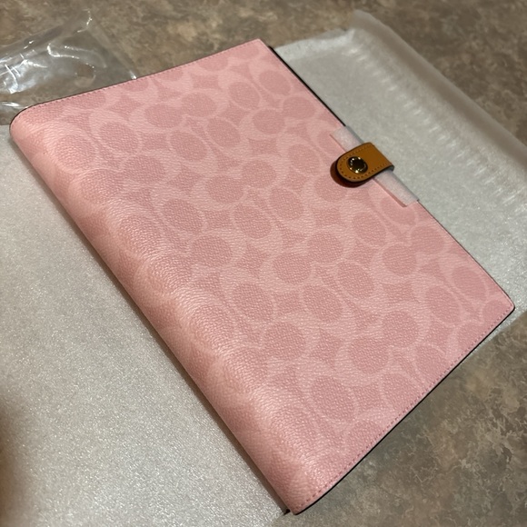 Coach Other - Powder Pink Coach Notebook